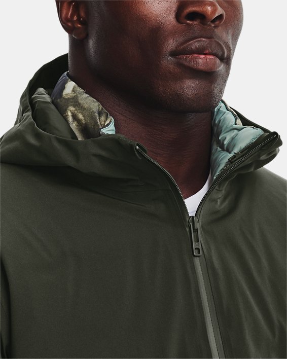 Men's UA Storm ColdGear® Infrared Down 3-in-1 Jacket, Green, pdpMainDesktop image number 4